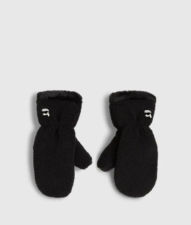 Karl Lagerfeld Ikon Fäustlinge Kunstfell warm