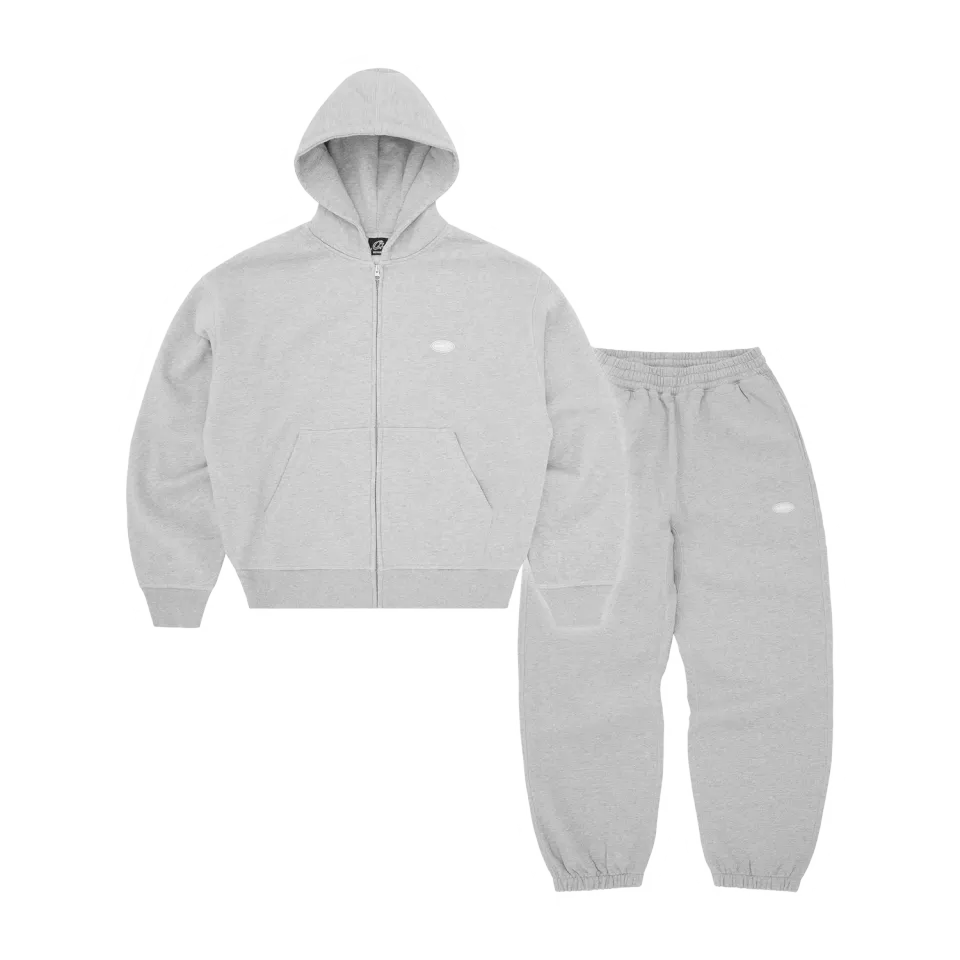 Corteiz Mini Island Hoodie Tracksuit Trainingsanzug Grau