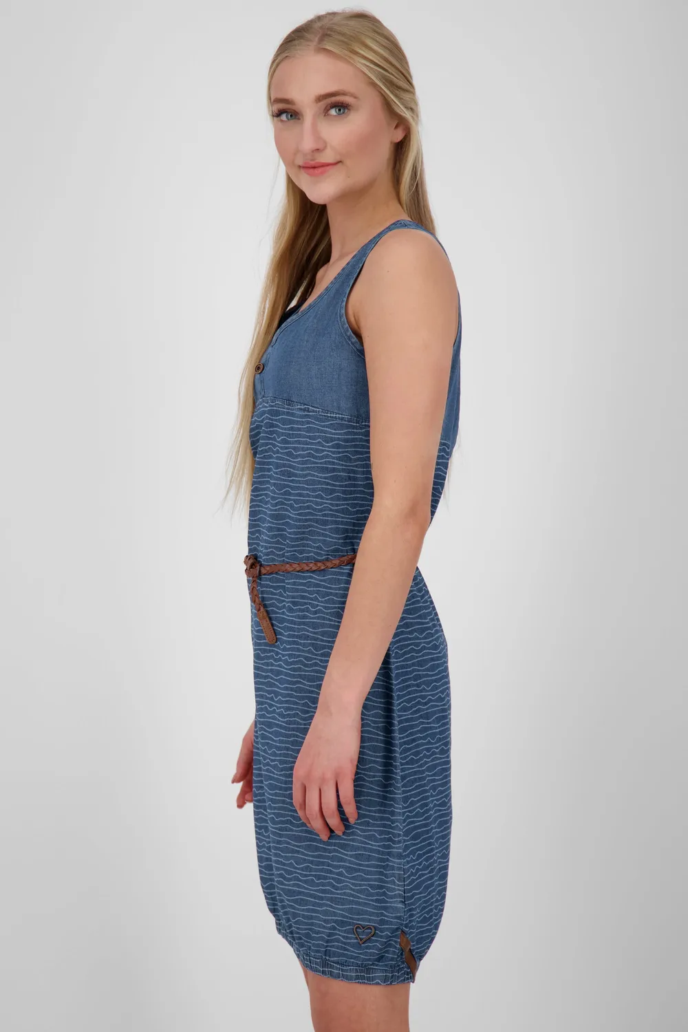 Alife & Kickin DojaAK DNM Top Dress Blau Denim