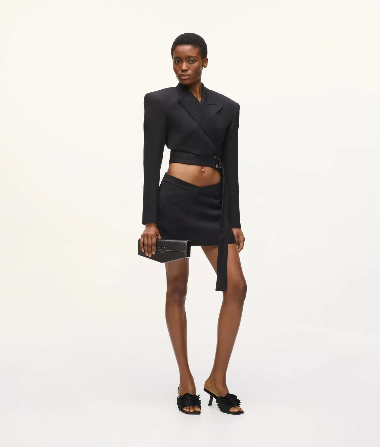 Karl Lagerfeld KL Studio Mini Skort Wickel V-Bund
