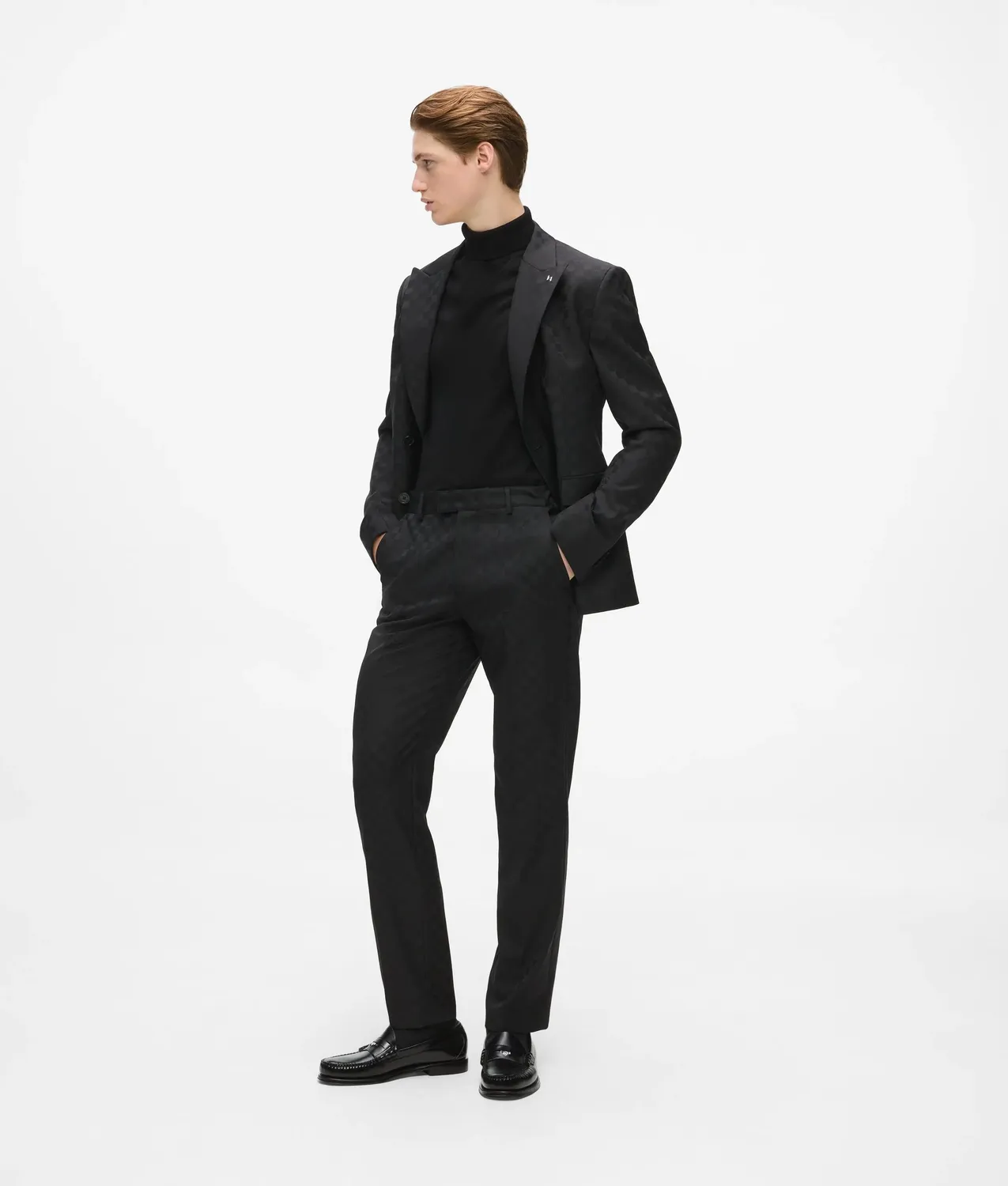Karl Lagerfeld Monogram Anzughose Karo Gr. 34