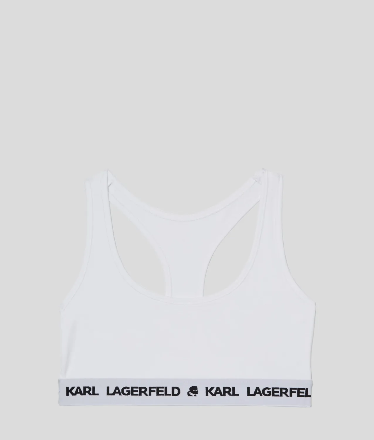 Karl Lagerfeld Logo Bralette Bustier Racerback