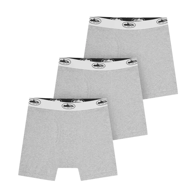 Corteiz Alcatraz Boxershorts Grau 3er Pack