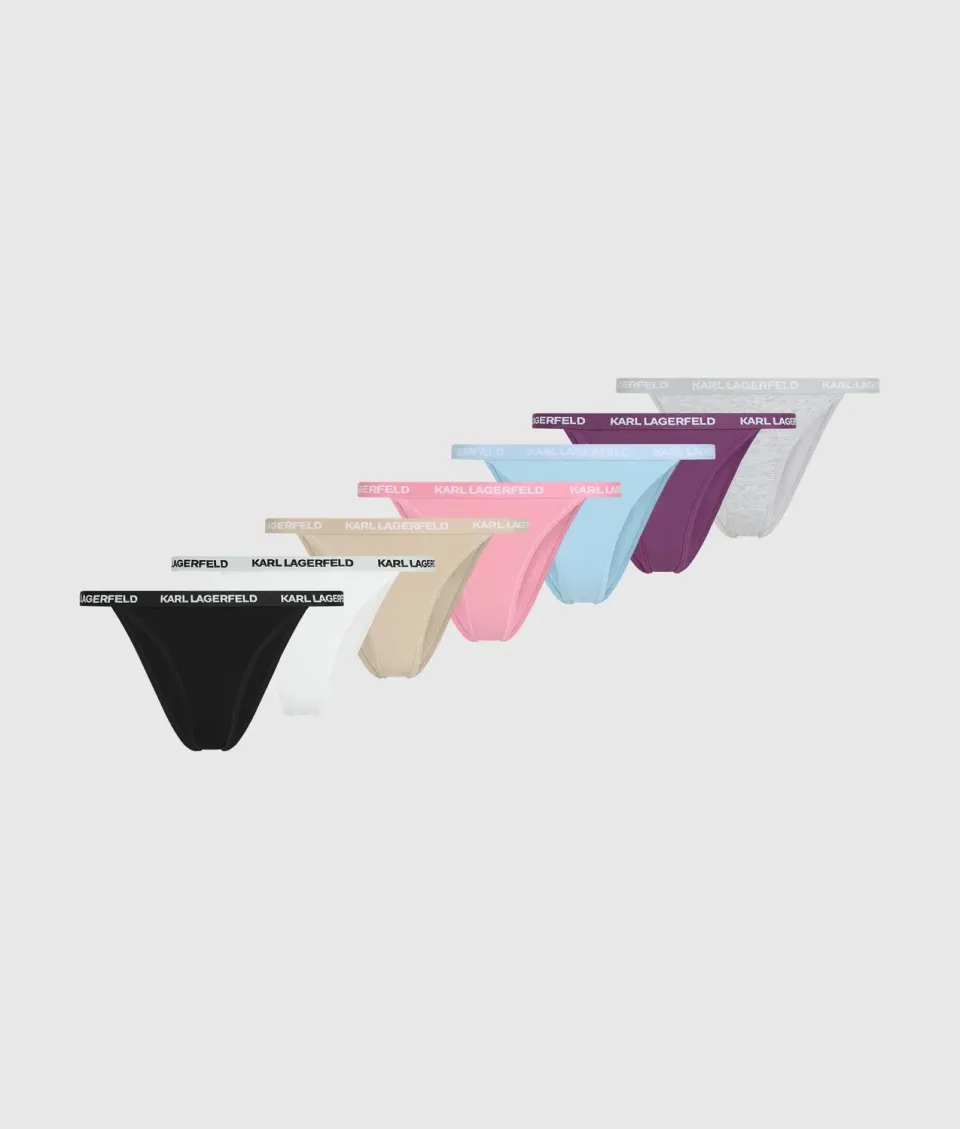 Karl Lagerfeld Logo Brazilian Slip 7er-Pack Bio