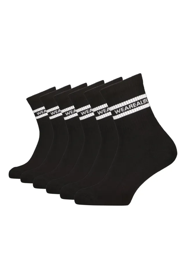 Alife & Kickin HenjaAK Crew Cush Socken Schwarz 6er Pack