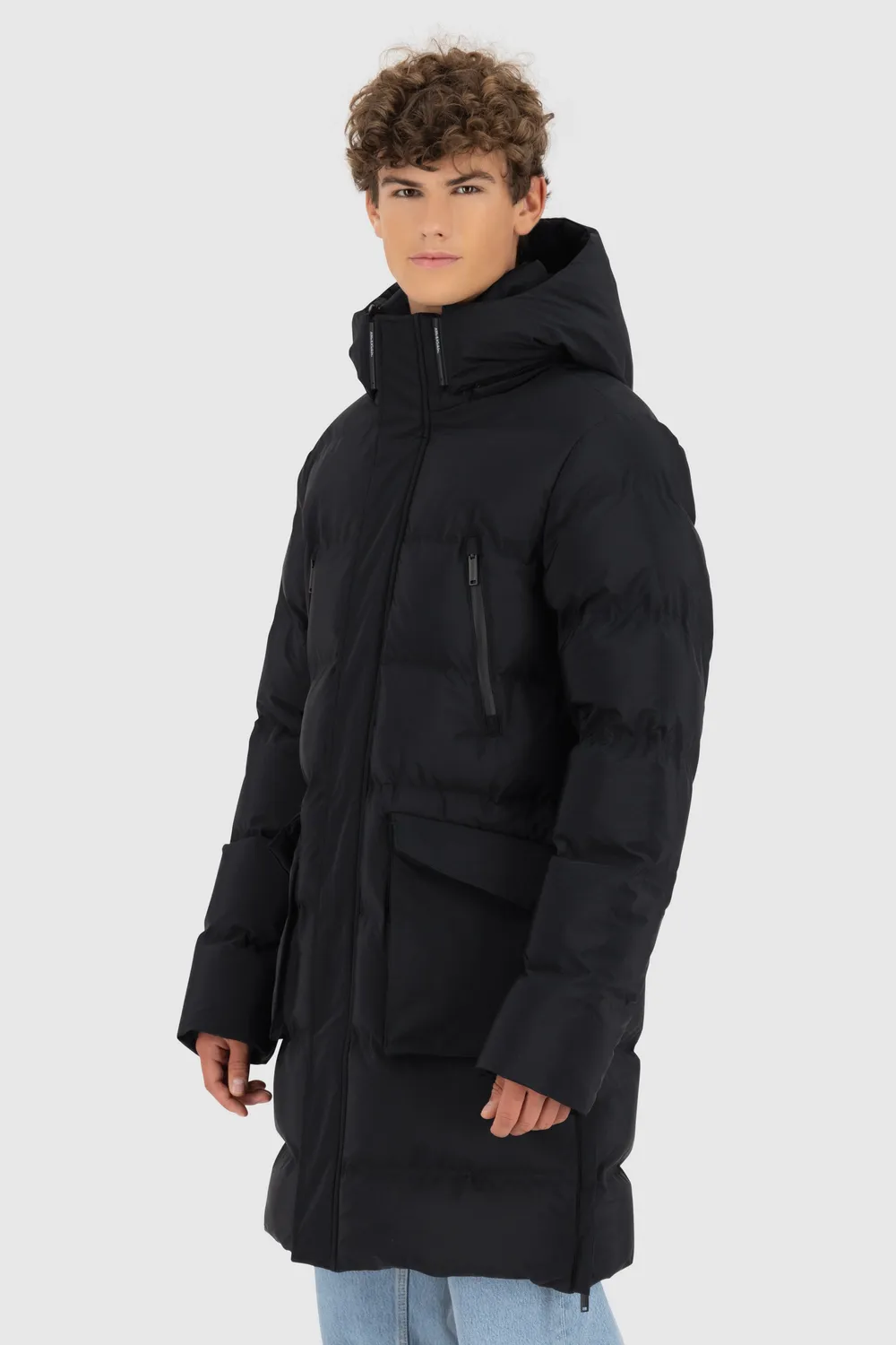 Alife & Kickin SaulAK A Puffer Parka Schwarz Herren