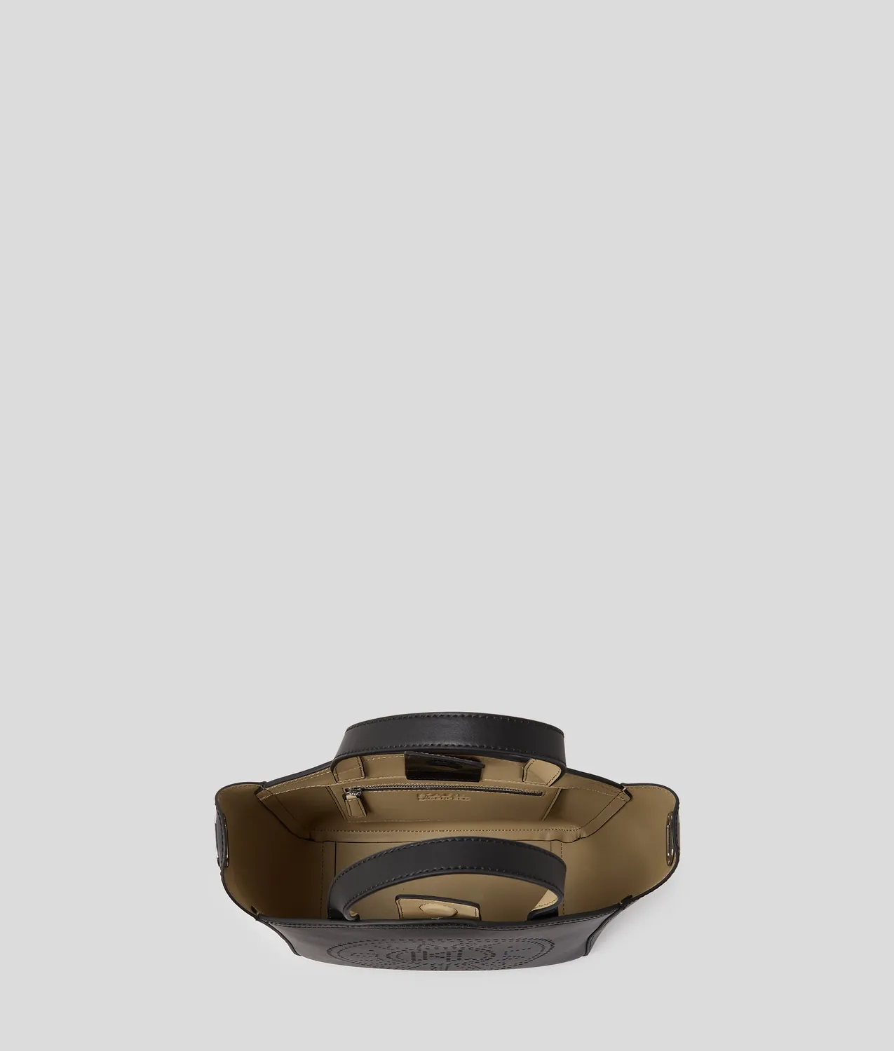 Karl Lagerfeld K/Circle Tote klein Leder gelocht