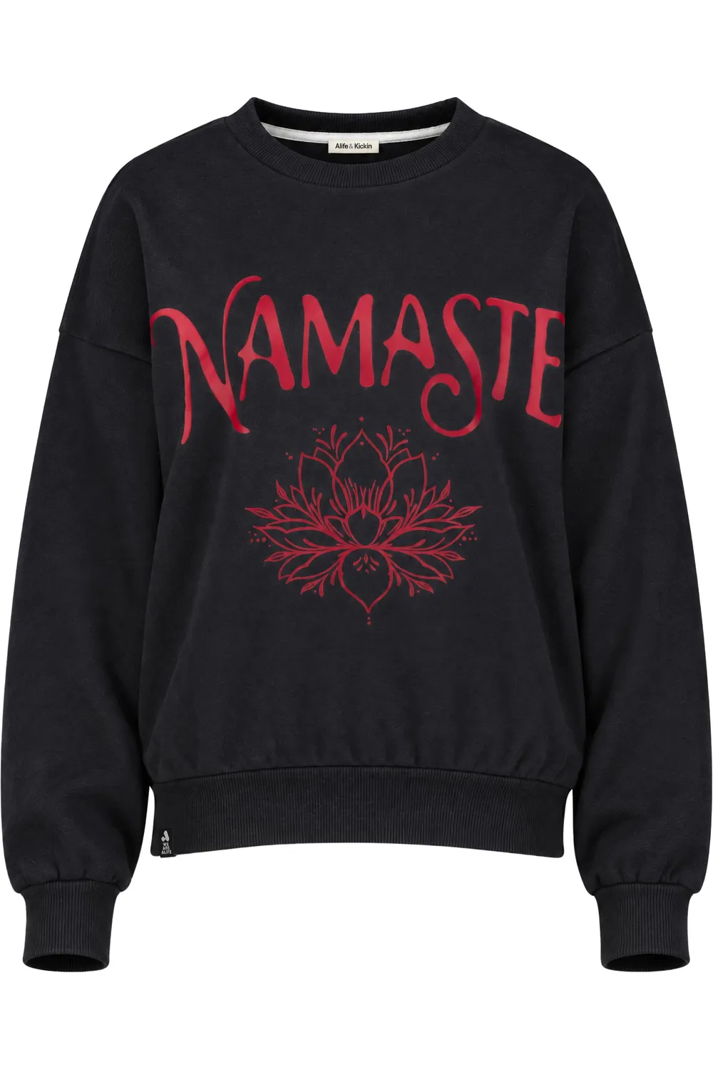 Alife & Kickin ElsaAK P Sweatshirt Namaste Schwarz Damen