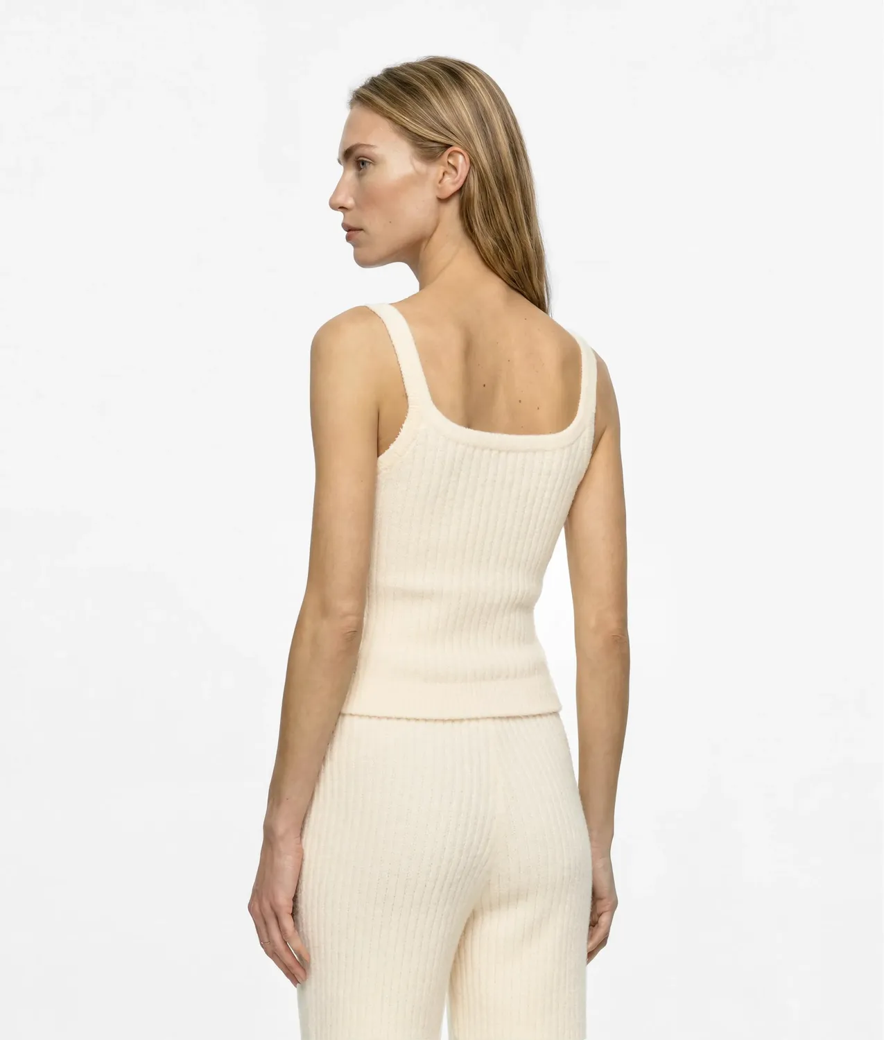 Karl Lagerfeld Fluffy Trägertop Tanktop Flauschstrick