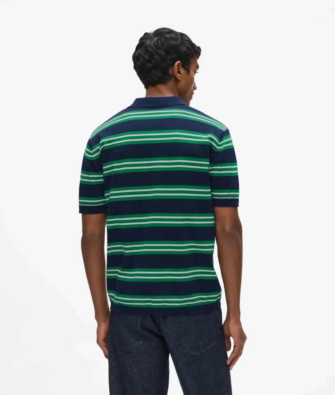 Karl Lagerfeld Ikon Stripe Poloshirt Herren Baumwolle gestreift