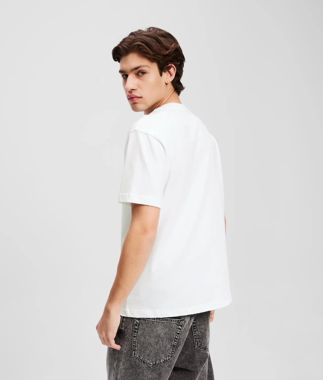 Karl Lagerfeld Box Logo T-Shirt Herren Baumwolle
