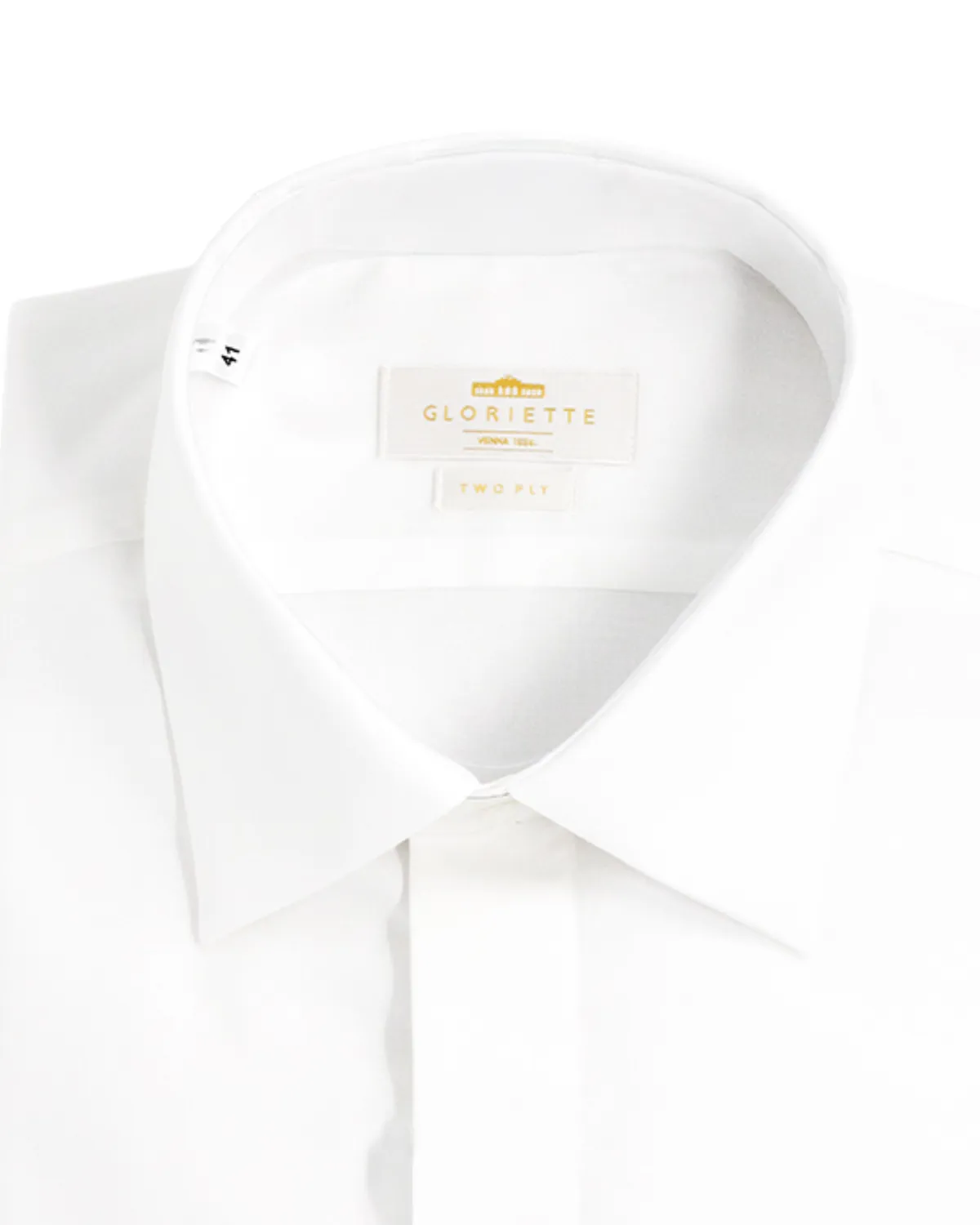 Gloriette Smokinghemd Fashion Fit D-Manschette Hemd Weiß