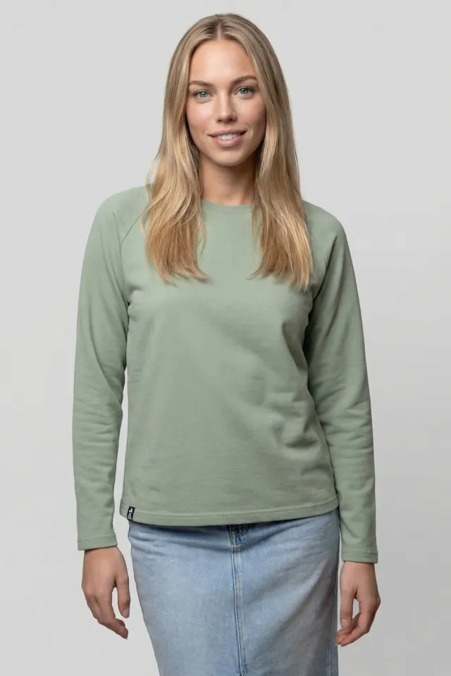 Alife & Kickin MarciaAK A Sweatshirt Hellgrün Rundhals