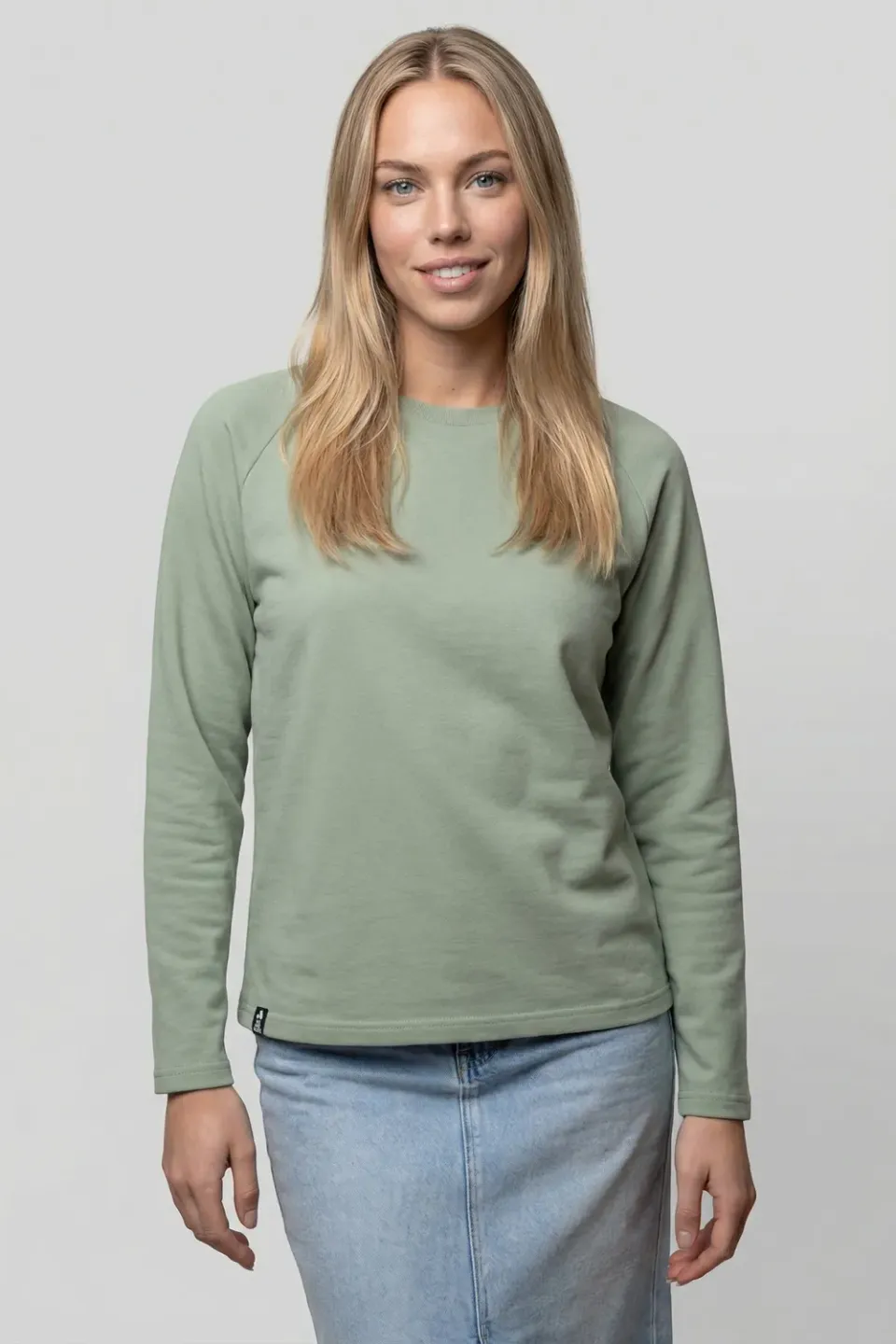 Alife & Kickin MarciaAK A Sweatshirt Hellgrün Rundhals