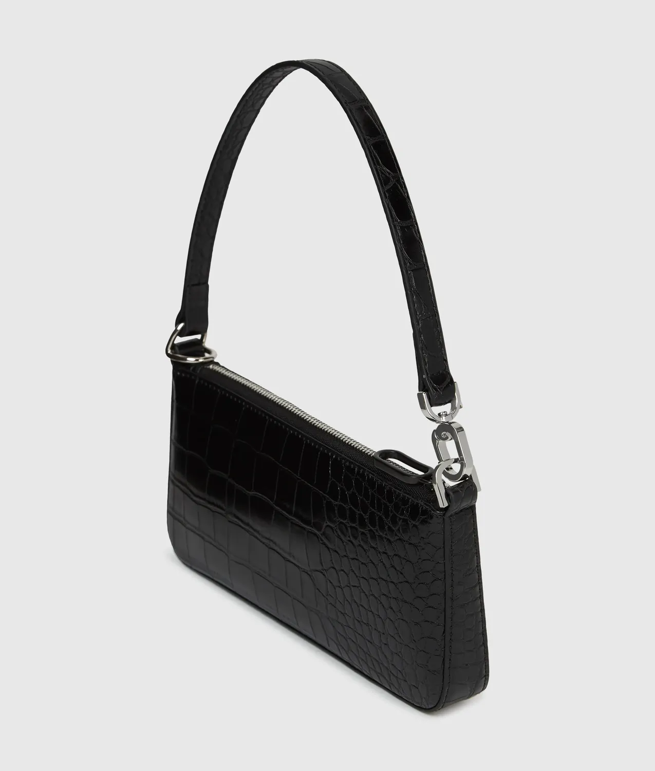 Karl Lagerfeld KL Jeans Croco Pouch Abendtasche One Size