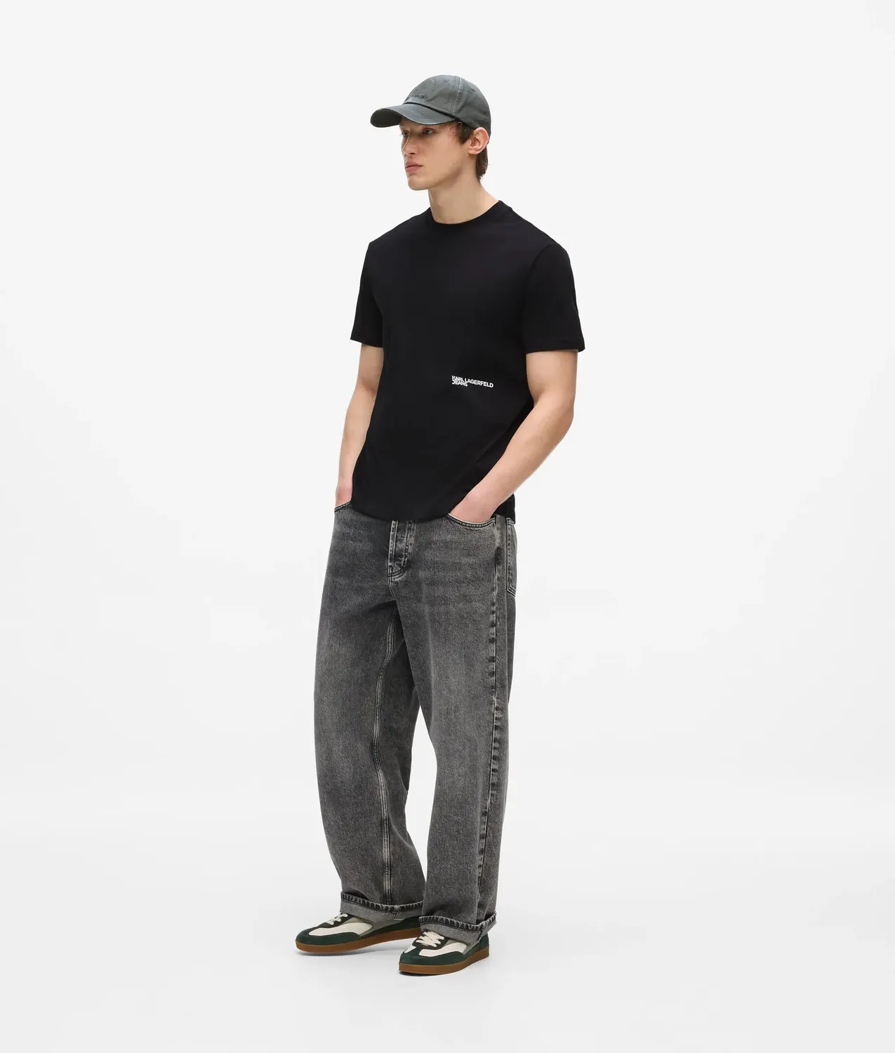 Karl Lagerfeld KL Jeans Karl Quote T-Shirt Baumwolle Print