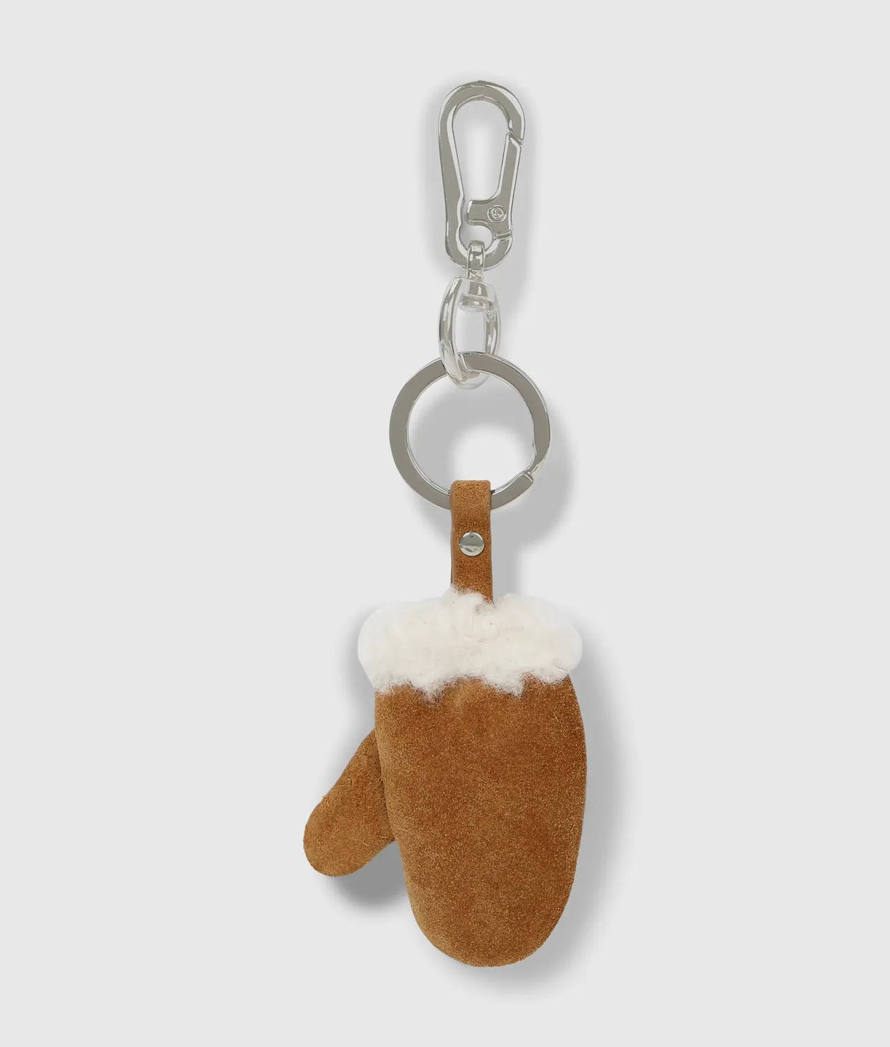 Karl Lagerfeld Jeans Suede Mitten Keychain Wildleder