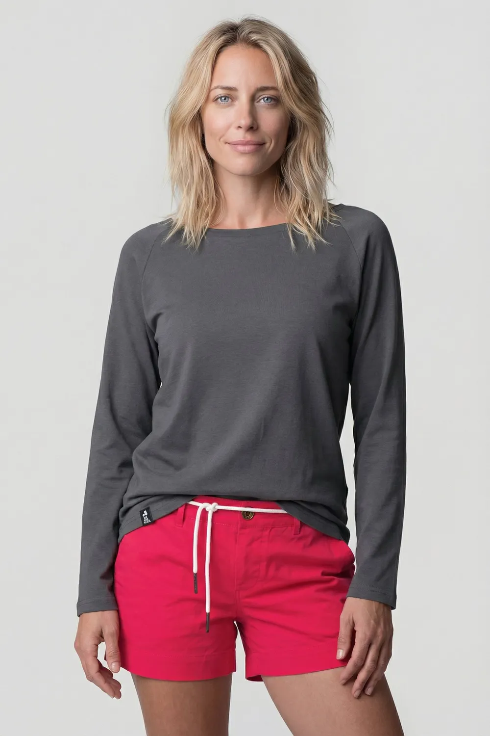 Alife & Kickin GaiaAK P Longsleeve Grau Bio-Baumwolle