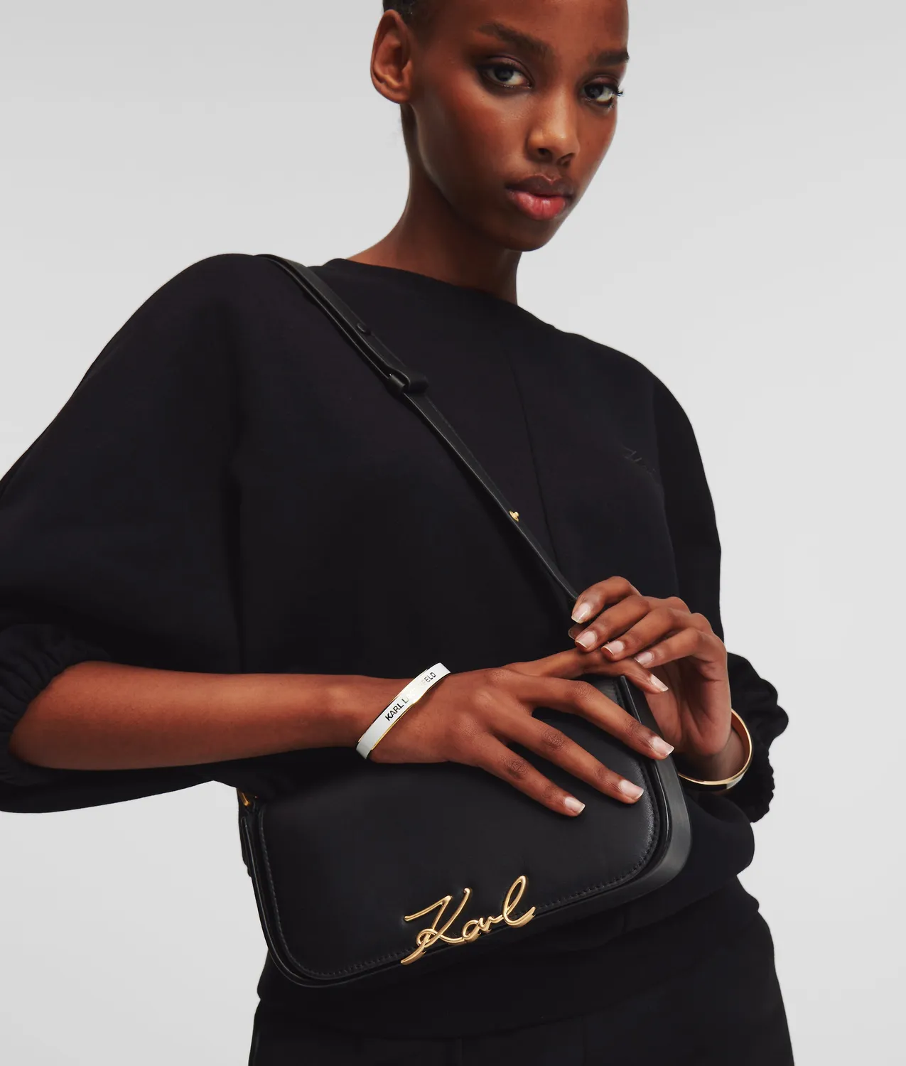 Karl Lagerfeld K/Signature Crossbody Tasche Leder