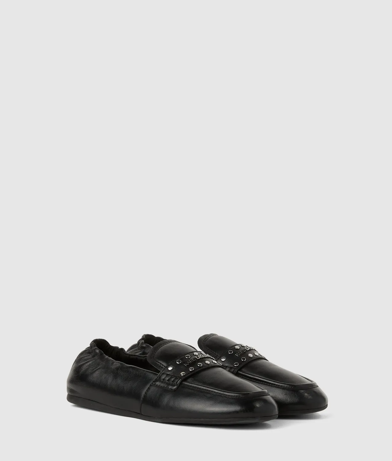 Karl Lagerfeld Marlee Loafer Leder Nieten Größe 38
