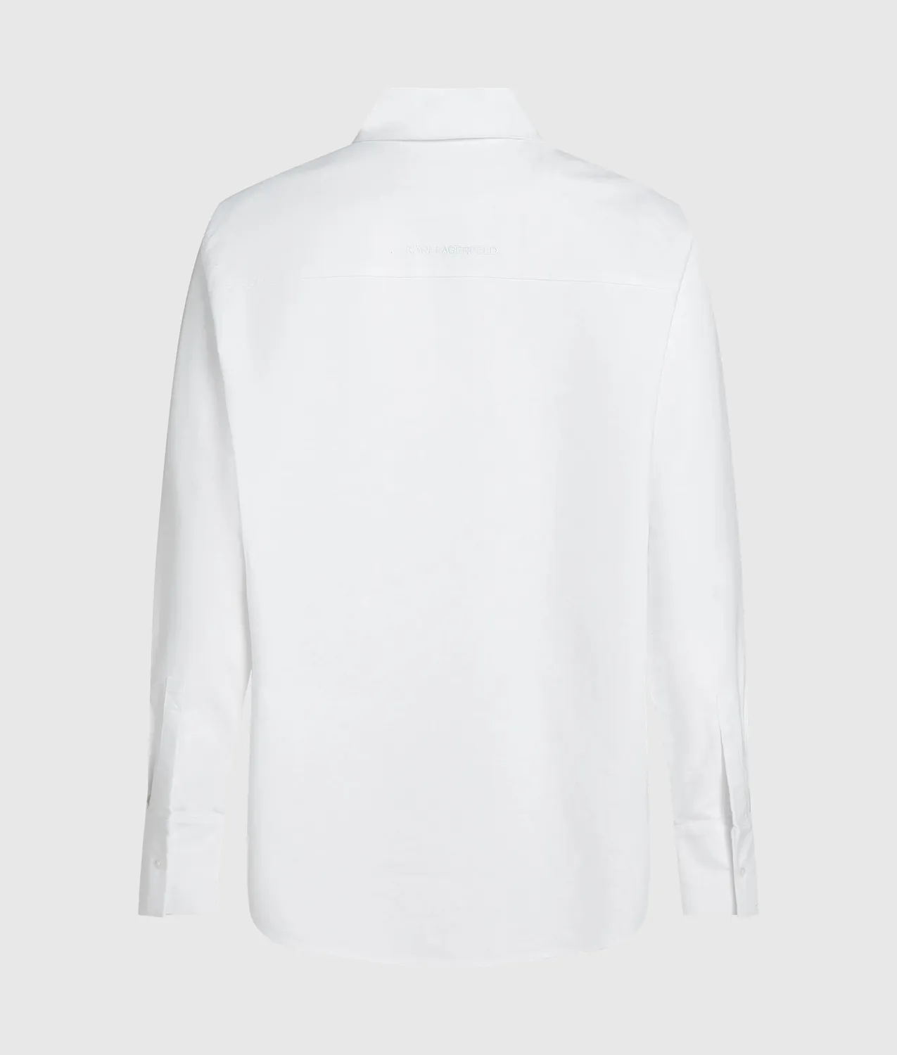 Karl Lagerfeld Ikon Bluse Baumwolle Knopfleiste Stick