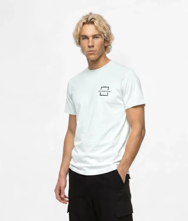Karl Lagerfeld KL Jeans Box Logo T-Shirt Slim Baumwolle