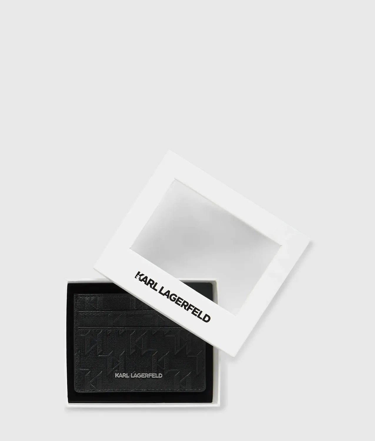 Karl Lagerfeld K/Monogram Kartenetui perforiert One Size