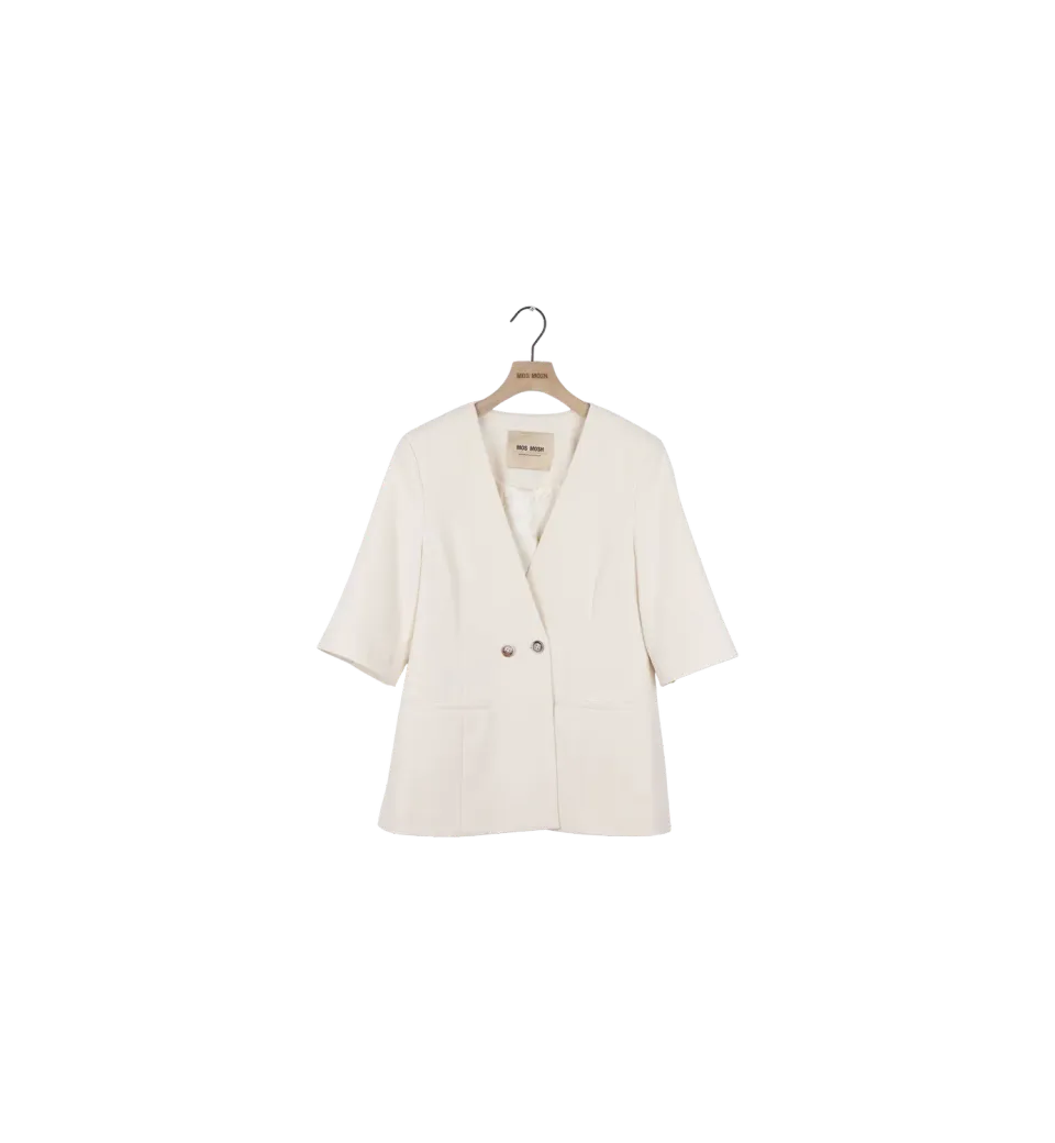 Mos Mosh MMGrit Carli Blazer Ecru 36 Halbarm
