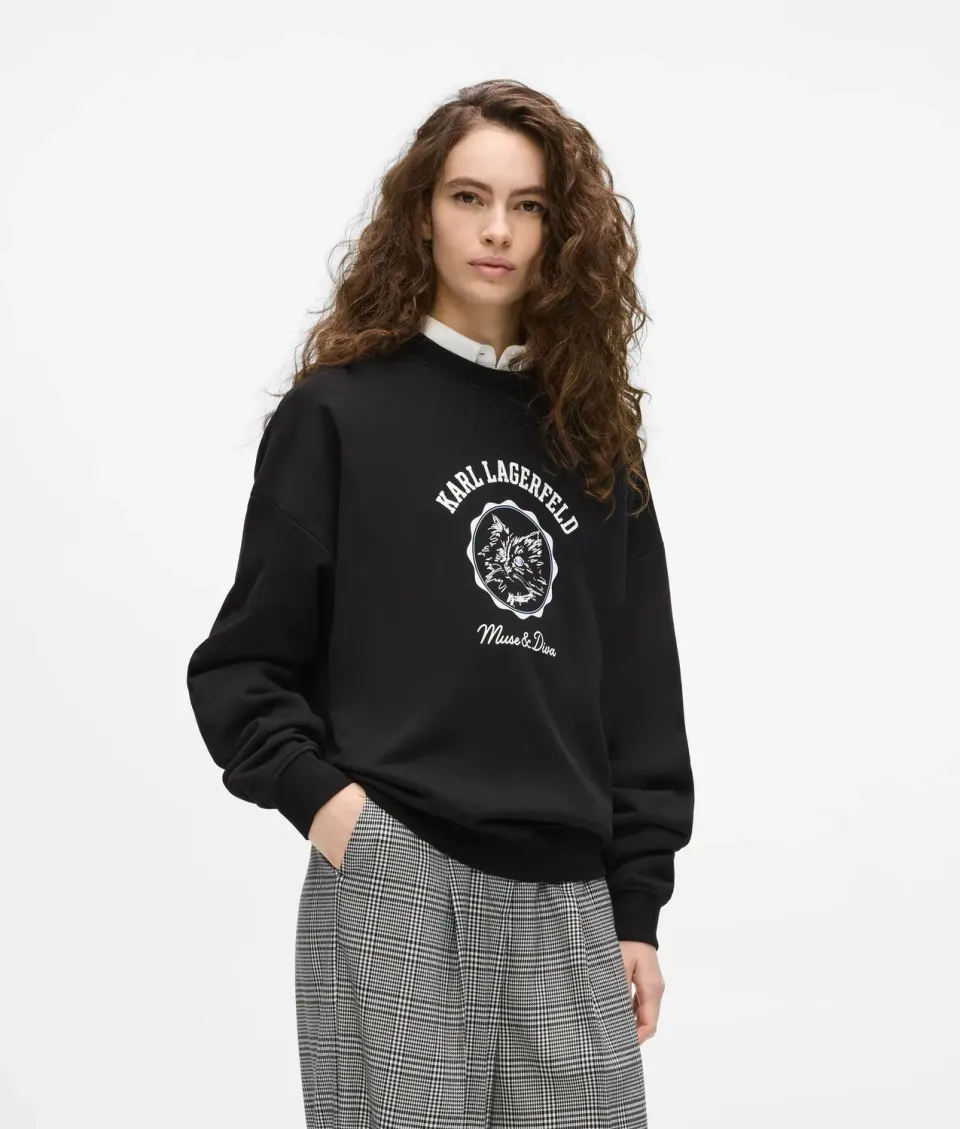 Karl Lagerfeld Ikon Choupette Sweatshirt XS-XXL weiß