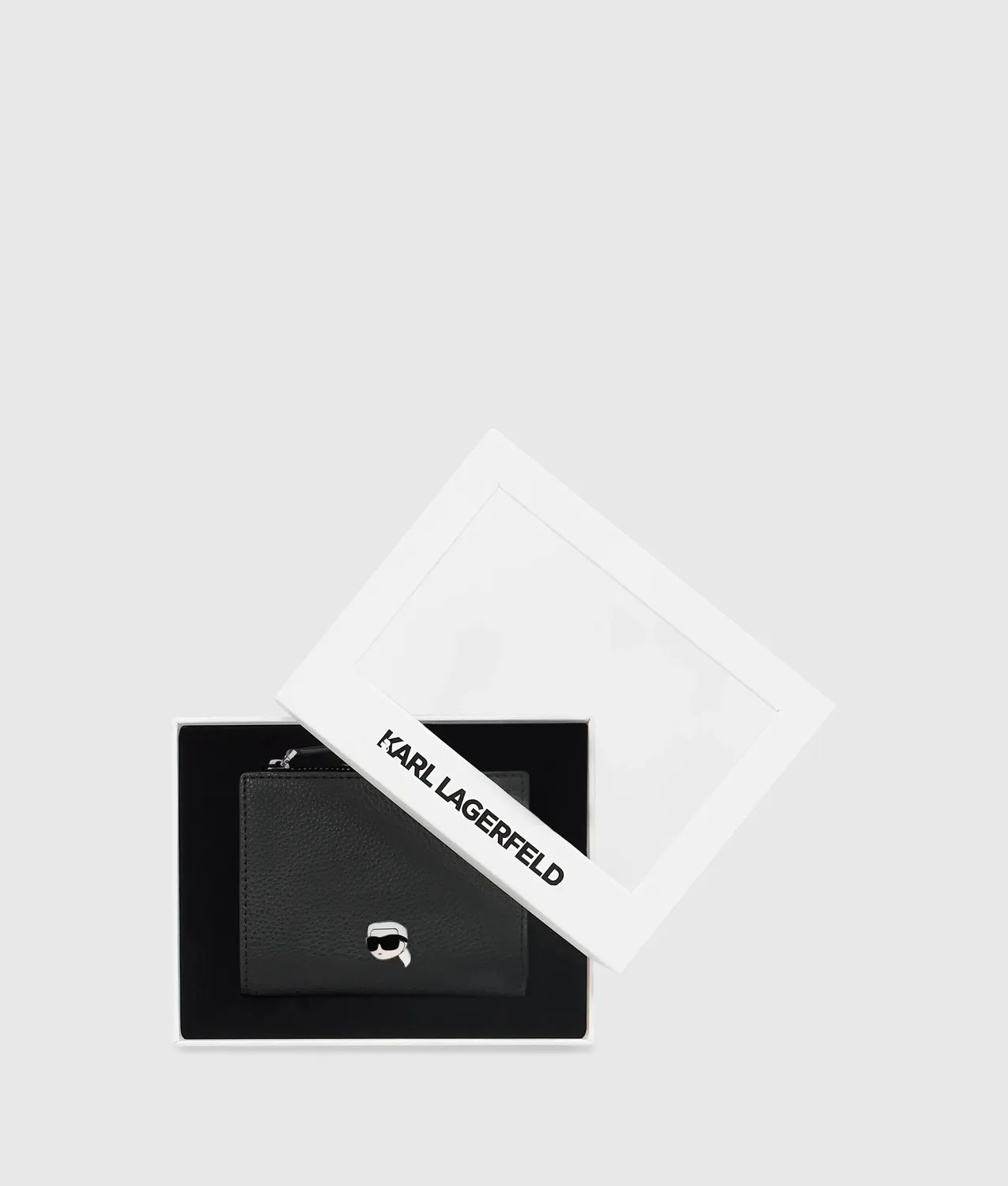 Karl Lagerfeld Ikon Geldbörse Bifold Klein Pebble