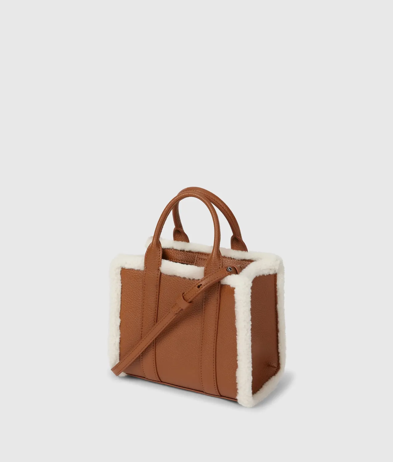 Karl Lagerfeld Rue St-Guillaume Mini Tote Bag Shearling