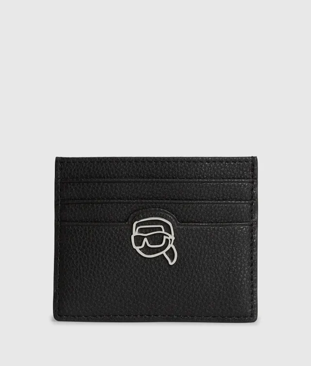 Karl Lagerfeld Ikon Pebble Kartenetui Leder 6 Fächer