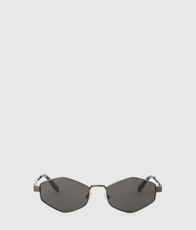 Karl Lagerfeld Monogram Sonnenbrille Metall Hexagonal