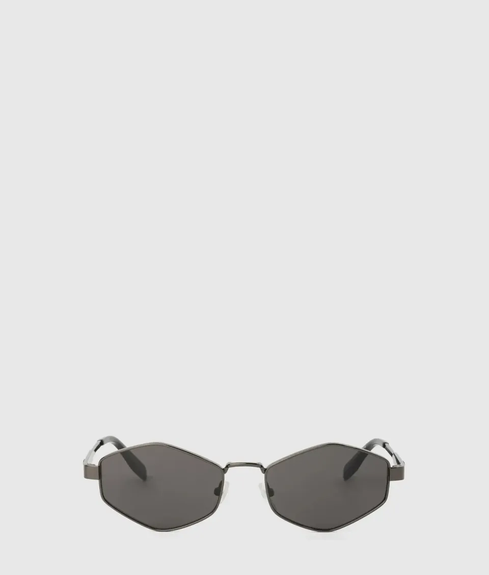 Karl Lagerfeld Monogram Sonnenbrille Metall Hexagonal