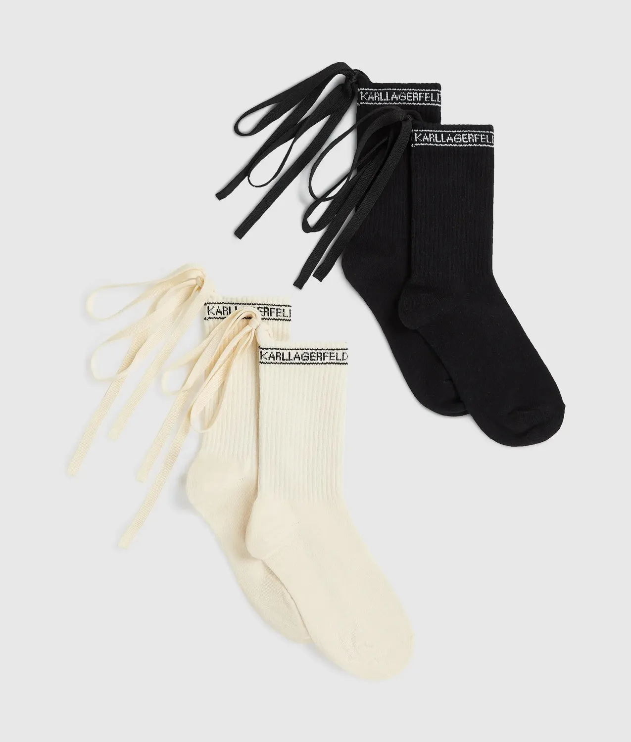 Karl Lagerfeld Logo Socken 2er-Pack mit Schnürung