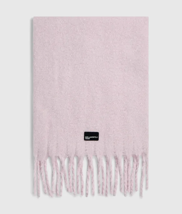 Karl Lagerfeld Jeans Fransenschal flauschig Einheitsgröße