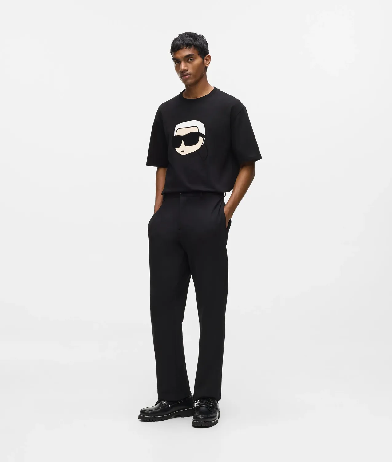 Karl Lagerfeld Ikon Karl T-Shirt Bio-Baumwolle