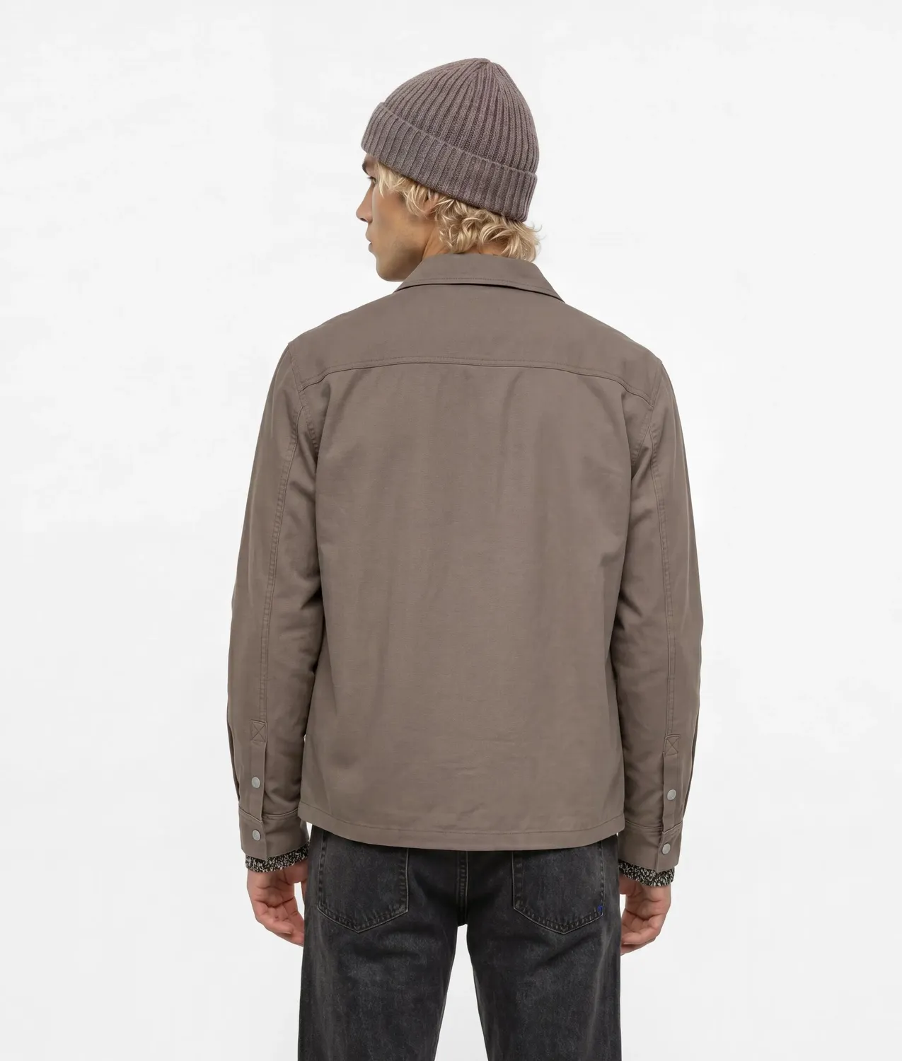 Karl Lagerfeld KL Jeans Canvas Overshirt Jacke leicht wattiert
