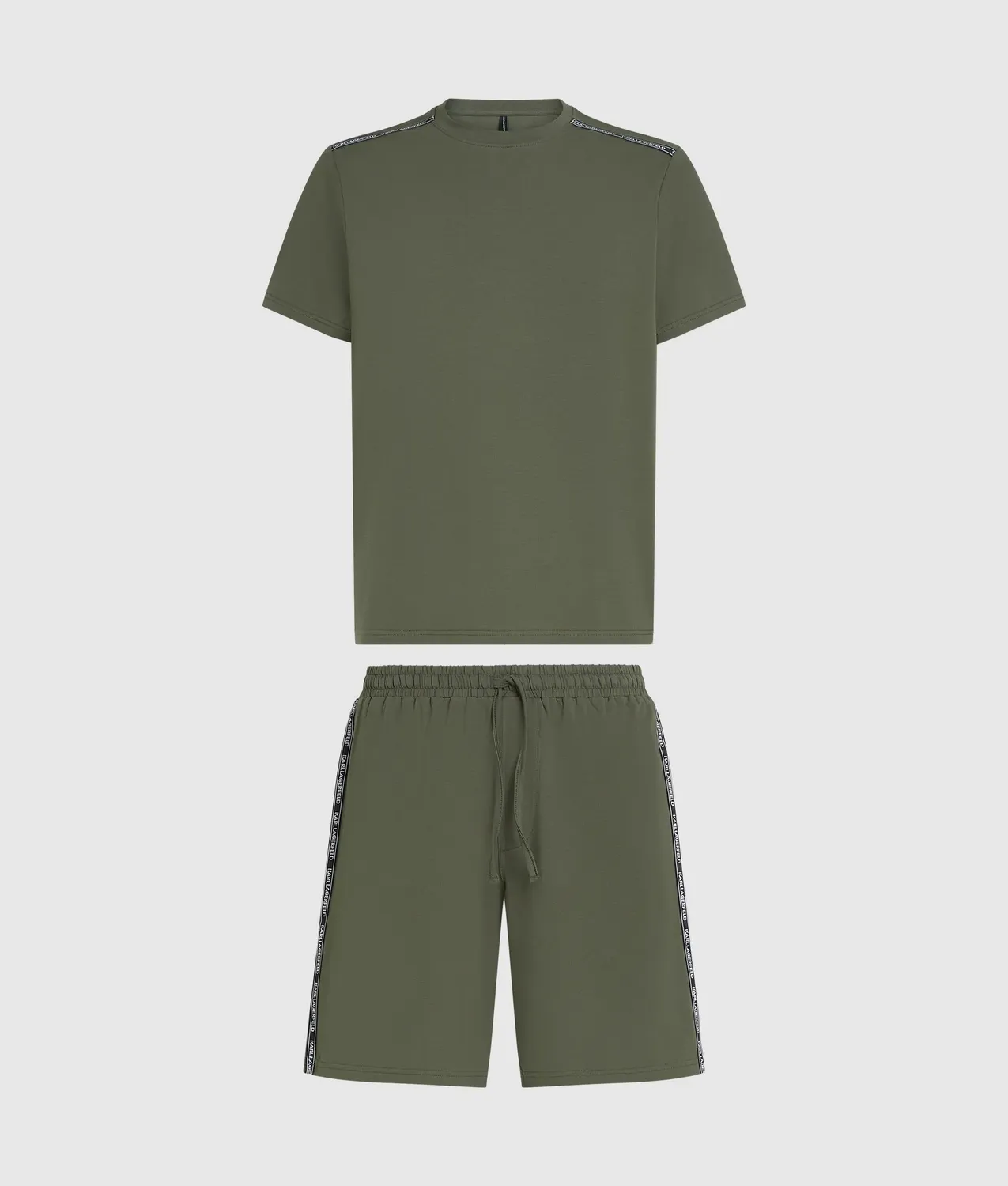 Karl Lagerfeld Logo Tape Pyjama Set kurz