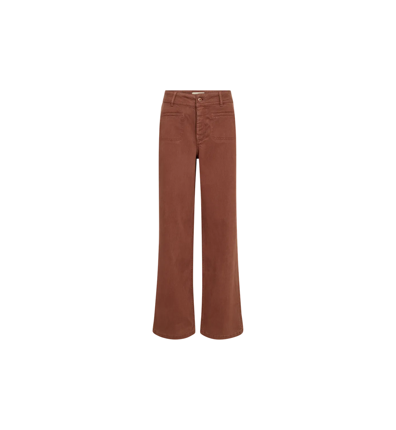 Mos Mosh MMSoey Marbido Hose braun 32 High Waist weit