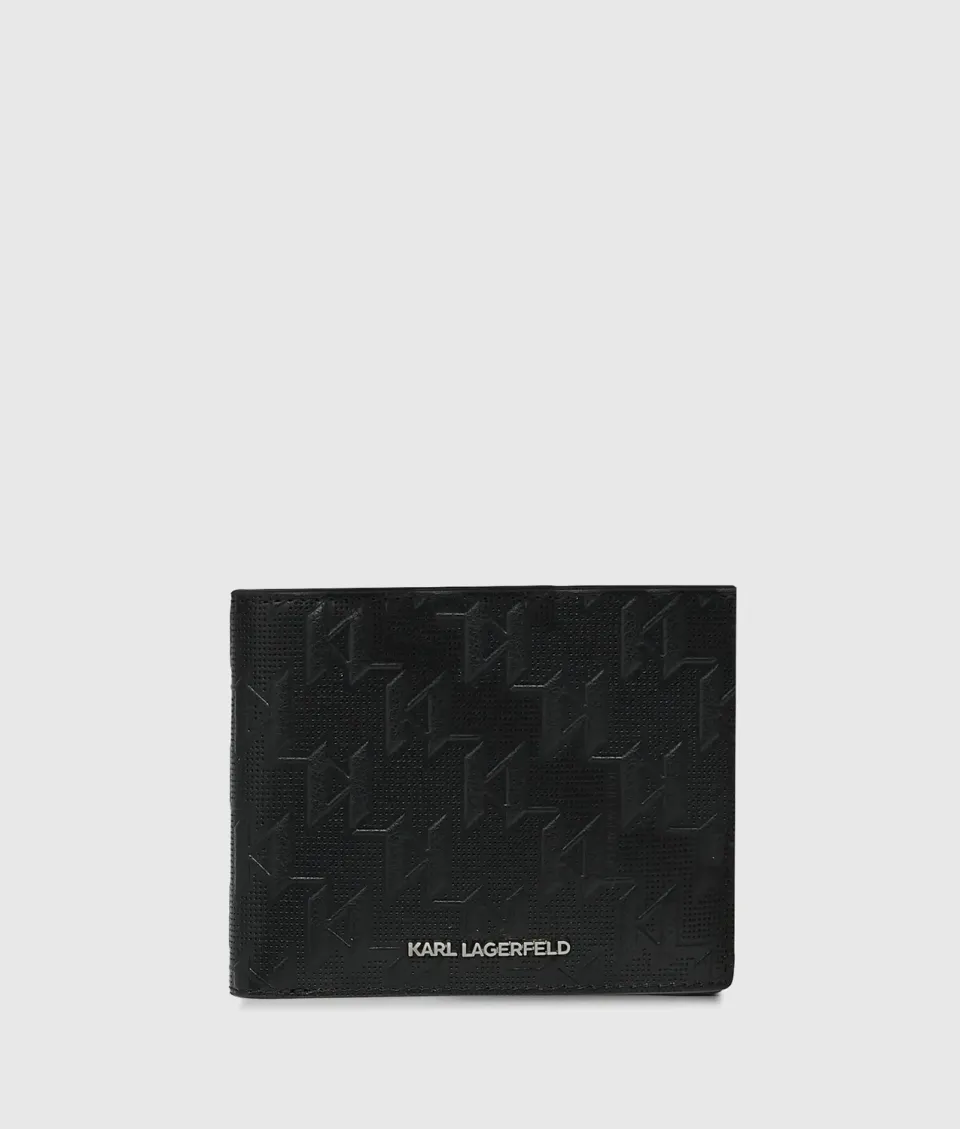 Karl Lagerfeld K/Monogram Geldbörse perforiert