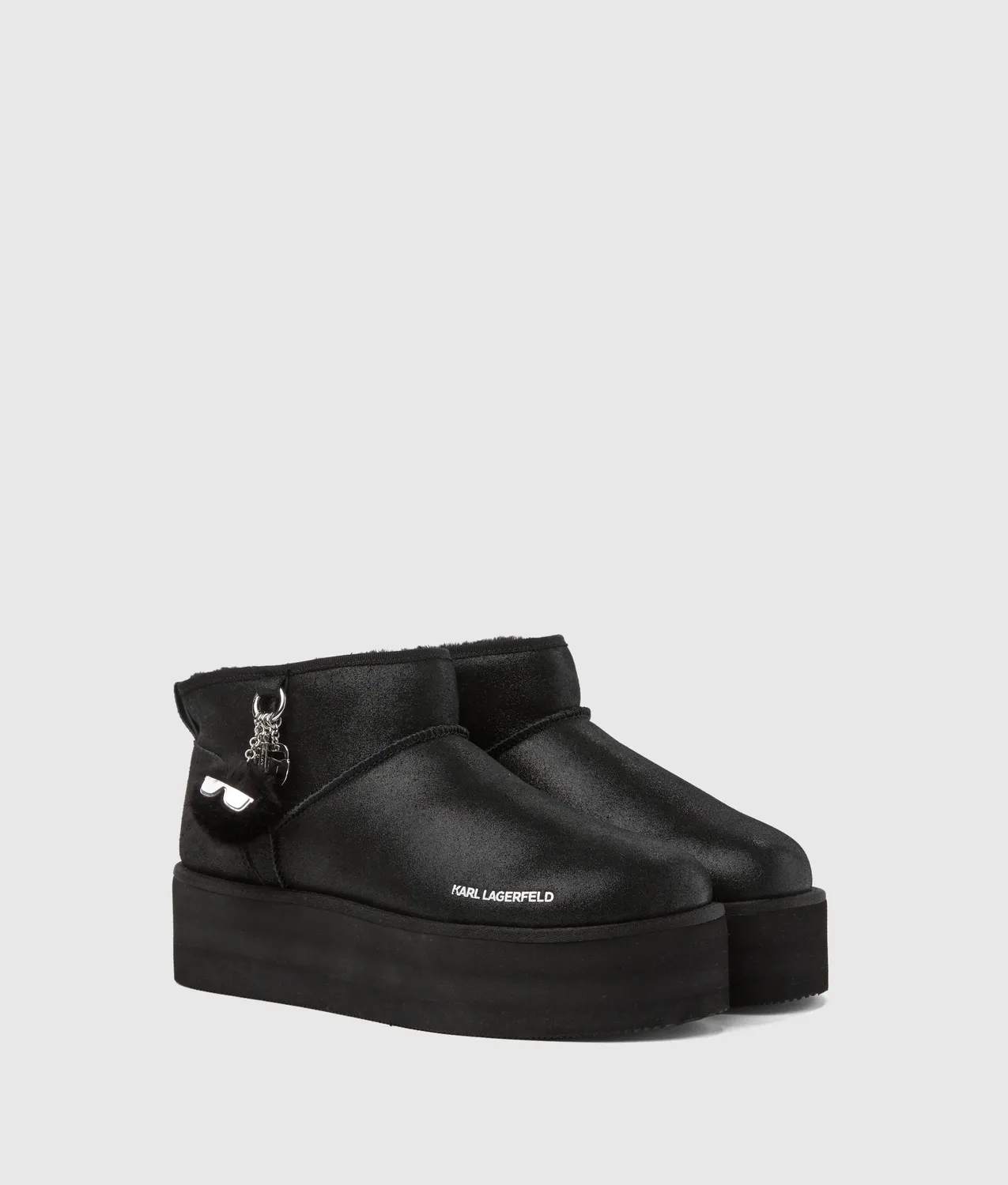 Karl Lagerfeld Ikon NFT Thermo Low Boots Veloursleder