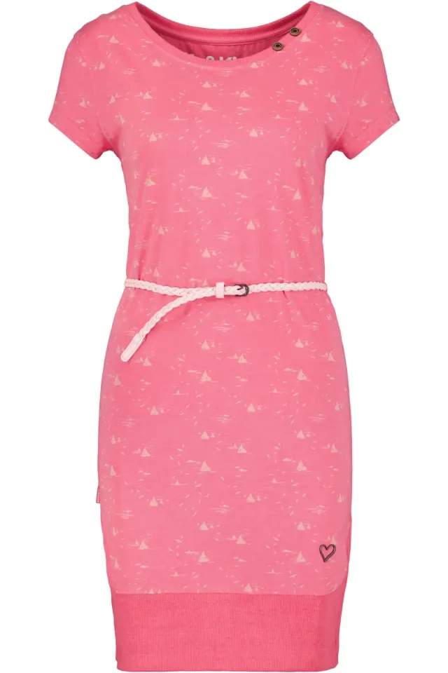 Alife & Kickin CocoAK Kleid Rosa Jersey mit Gürtel