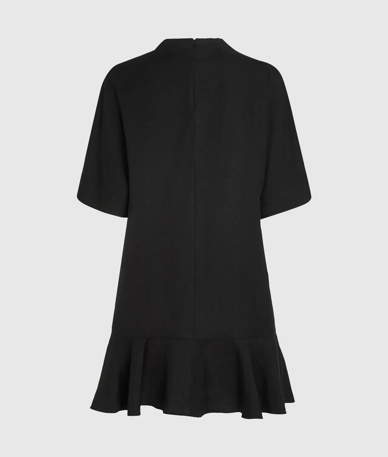 Karl Lagerfeld Shift Dress V-Neck Leinenmix Größe 6