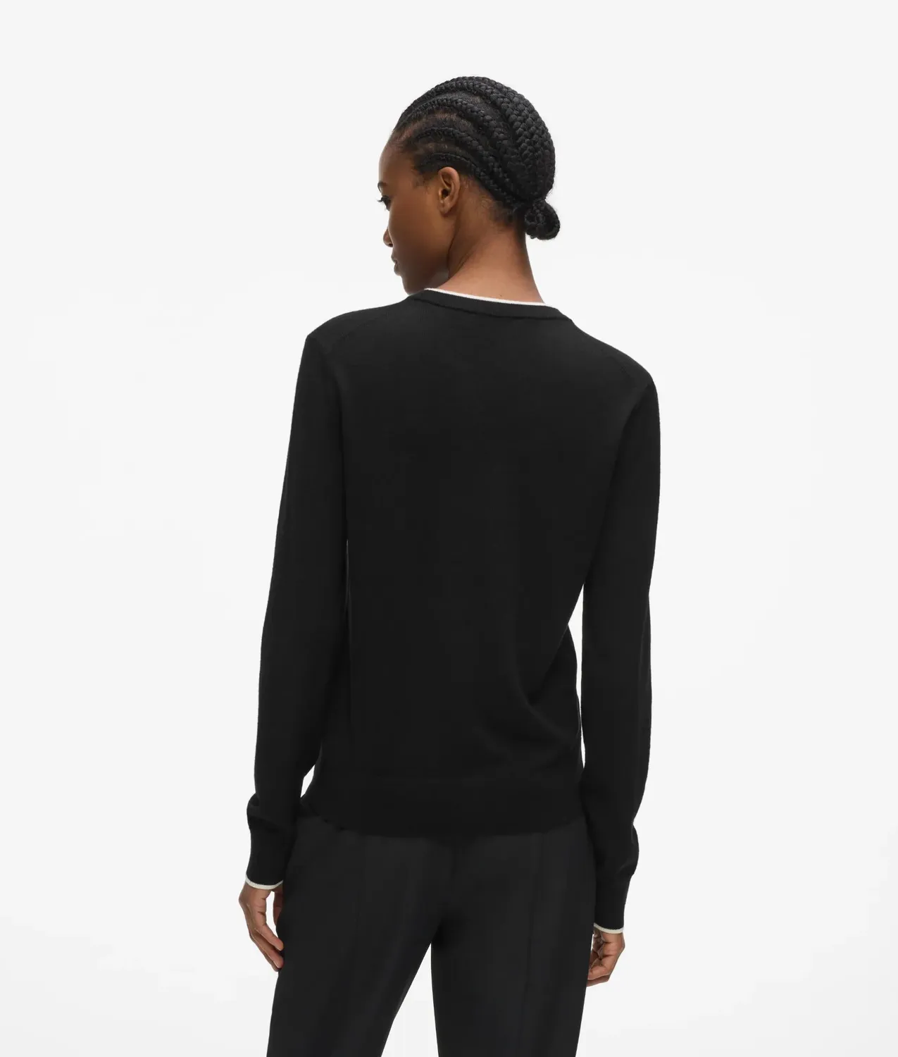 Karl Lagerfeld Merino Crewneck Pullover Merinowolle