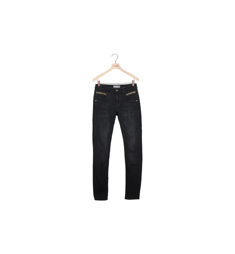 Mos Mosh MMNaomi Chain Brushed Jeans Black 26 Regular