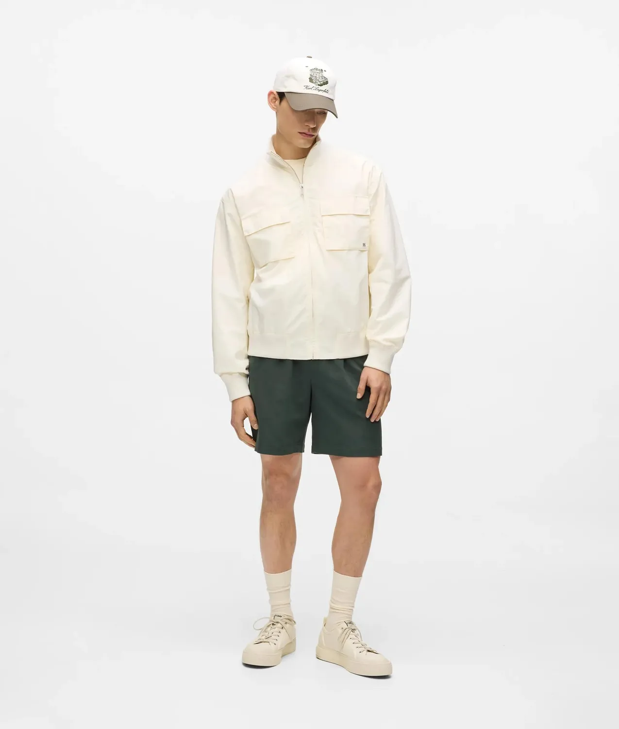 Karl Lagerfeld Côte D'Azur Bomberjacke mit Print