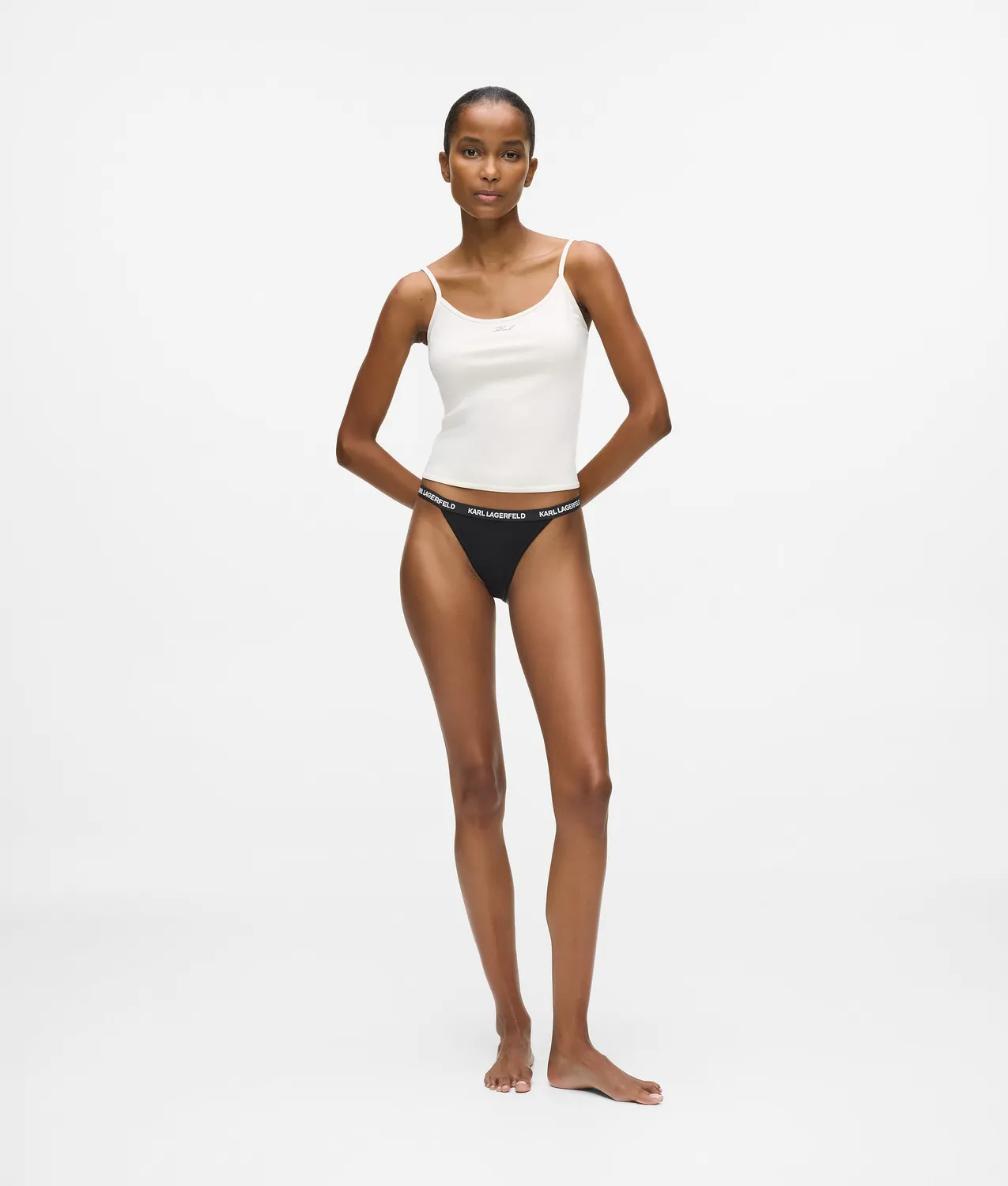Karl Lagerfeld Logo Brazilian Slip 3er-Pack Baumwolle