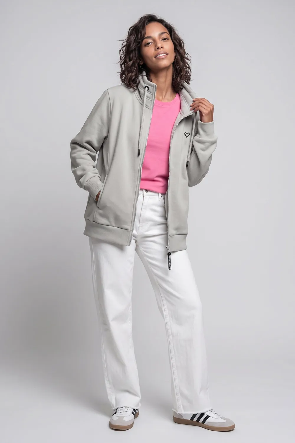 Alife & Kickin LisbethAK A Sweatjacke Grau Damen