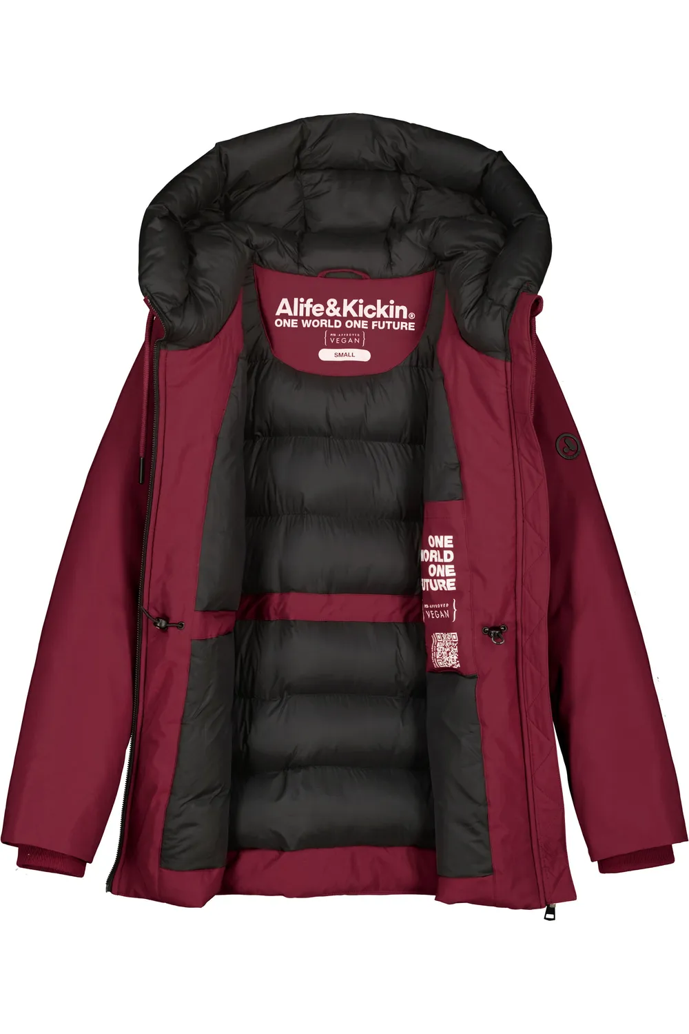 Alife & Kickin CicelyAK A Winterjacke Dunkelrot tailliert